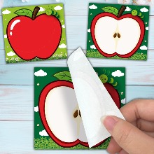 [매직북스] 애플데이 사과 떡메모지 (2종 택1)