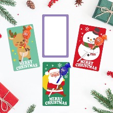 [매직북스] 크리스마스 미니 카드 사탕 페이퍼(사탕포함) PK